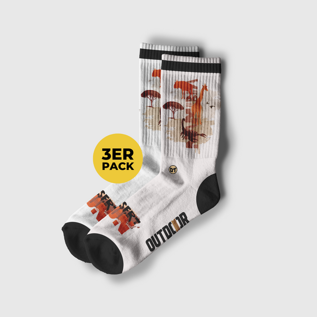 Downtown x Sebo "Dune Walker" Socks - 3er Pack