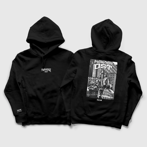 "All East" Hoodie Teerschwarz