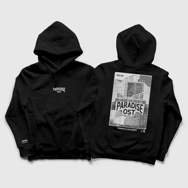 "Paradise Ost" Hoodie - Teerschwarz