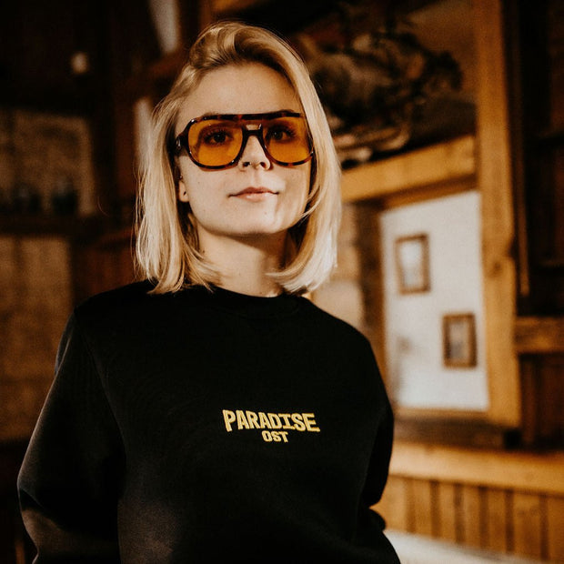 "Fortschritt" Sweater Teerschwarz