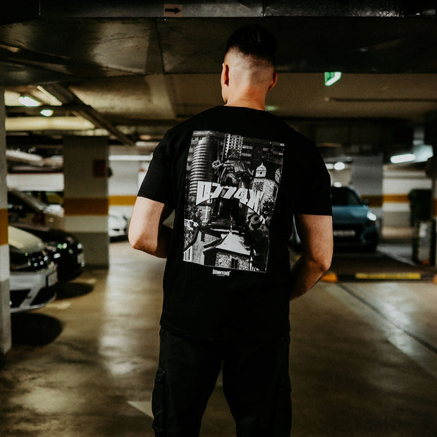 "0774X" Tee Schwarz