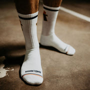 "Flammenwerfer" Premium Socks Weiß