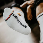 "Flammenwerfer" Premium Socks Weiß