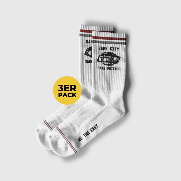 "SCSF" Premium Socks - 3er Pack Weiß