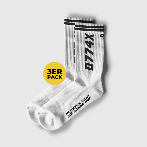 "0774X 2.0" Premium Socks - 3er Pack Weiß