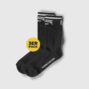"Paradise Ost" Premium Socks - 3er Pack Schwarz