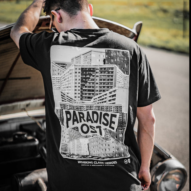 "Paradise Ost" Oversize Tee Schwarz